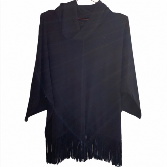 Black Faux Leather Fringe Boho Top Size XL - Picture 1 of 4